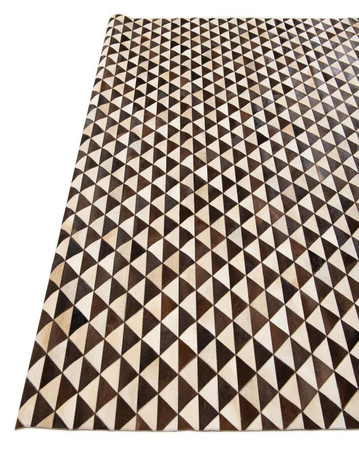 Detail image of 8' 1 x 10' 1 Cowhide Stocks Rug