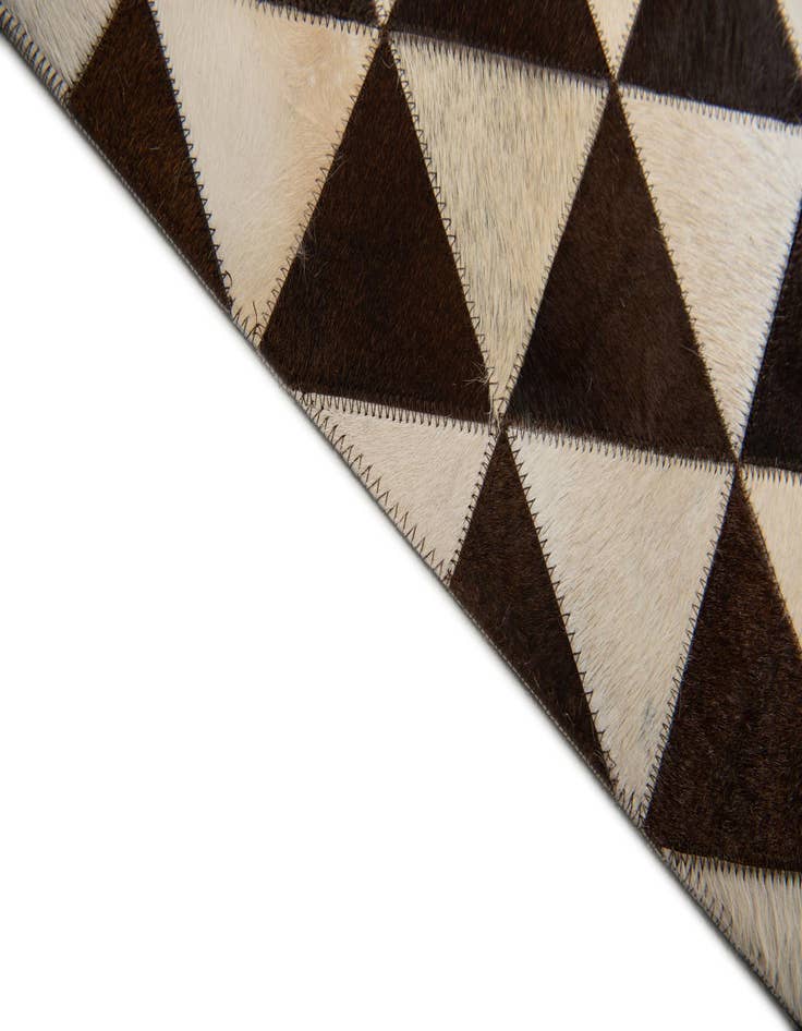 Detail image of 8' 1 x 10' 1 Cowhide Stocks Rug