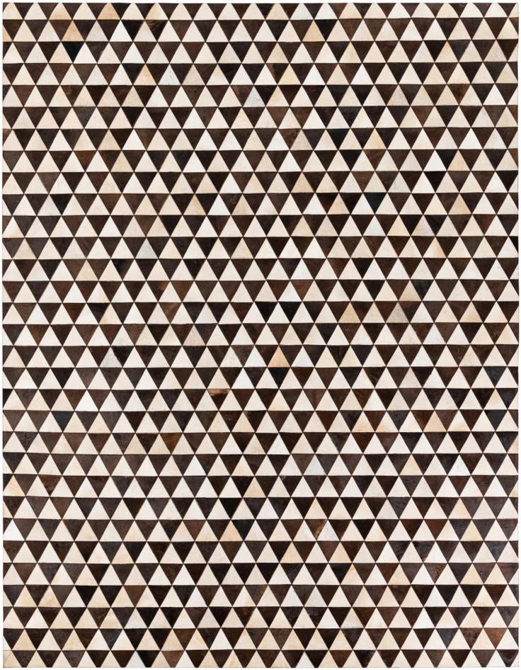 Detail image of 8' 1 x 10' 1 Cowhide Stocks Rug