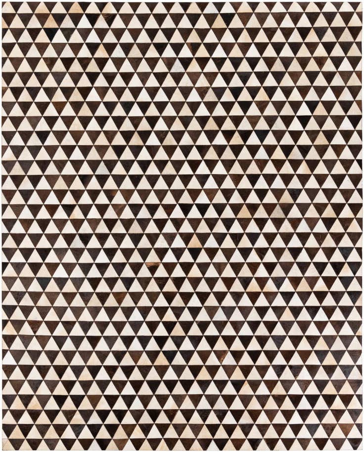 Detail image of 8' 1 x 10' 1 Cowhide Stocks Rug
