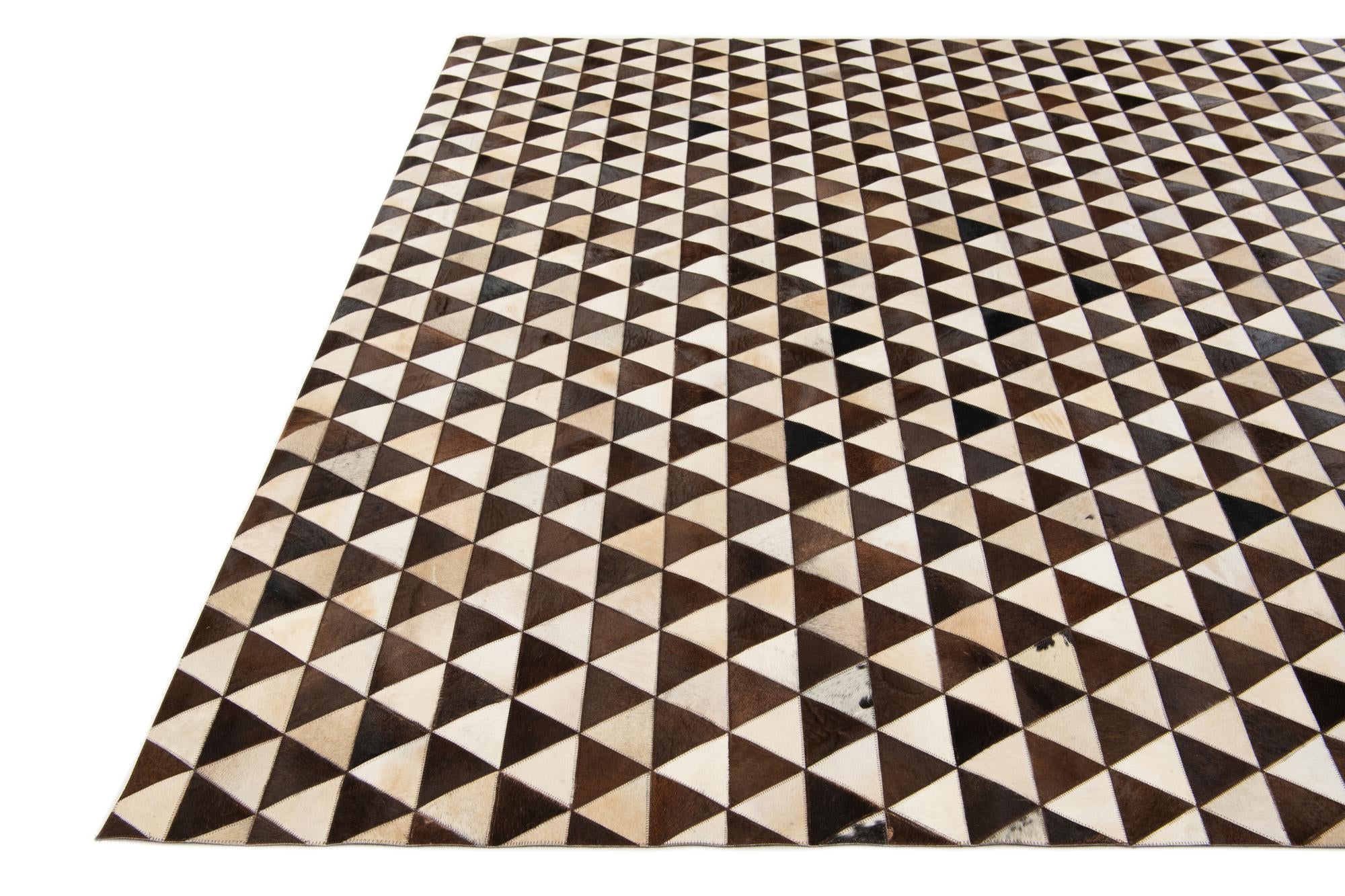 8' x 10' 1 Cowhide Stocks Rug