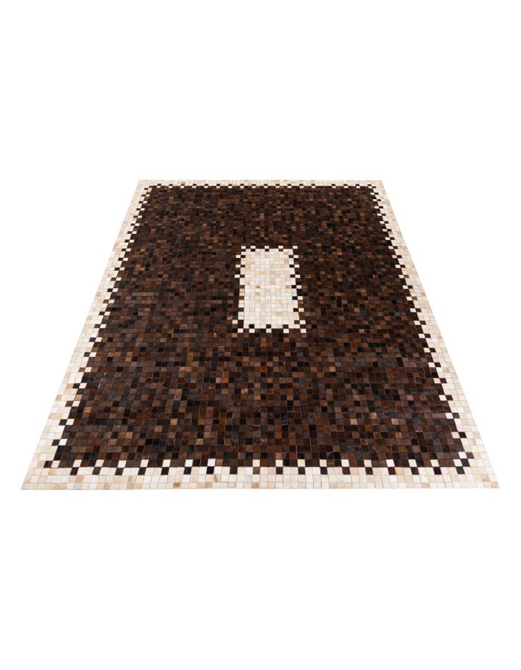Detail image of 8' x 9' 9 Cowhide Stocks Rug