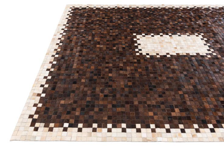 Detail image of 8' x 9' 9 Cowhide Stocks Rug