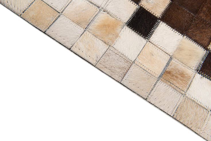 Detail image of 8' x 9' 9 Cowhide Stocks Rug