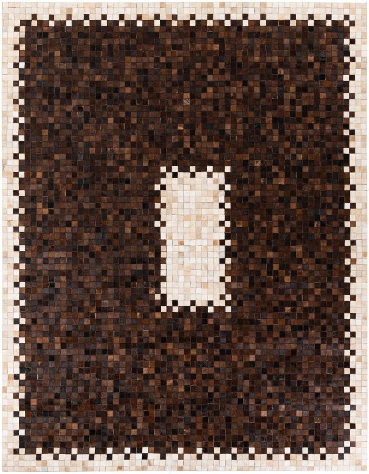 Detail image of 8' x 9' 9 Cowhide Stocks Rug