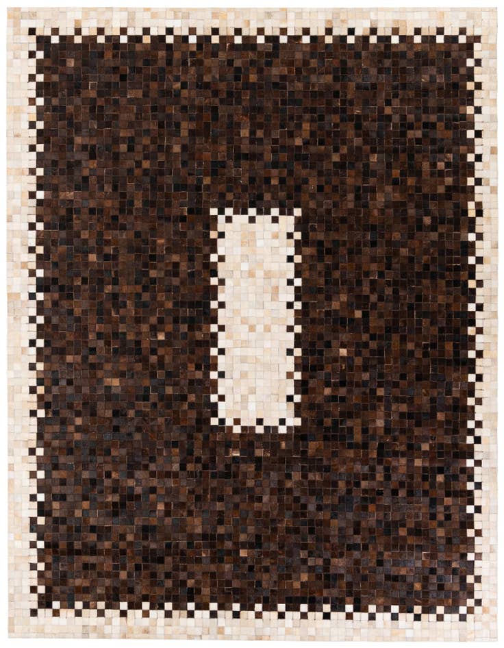 Detail image of 8' x 10' Cowhide Stocks Rug