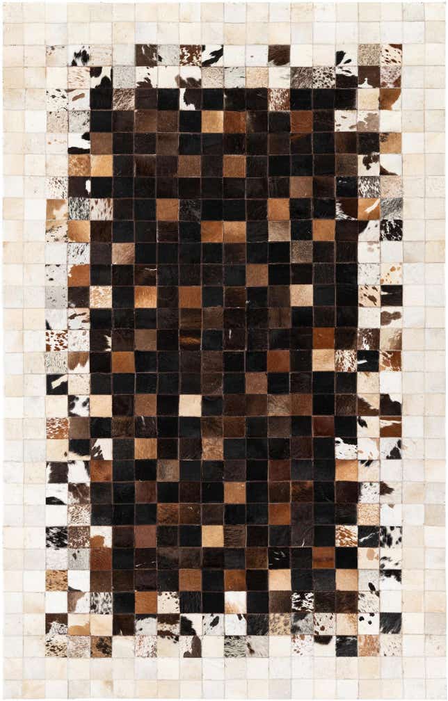 5' x 7' 11 Cowhide Stocks Rug