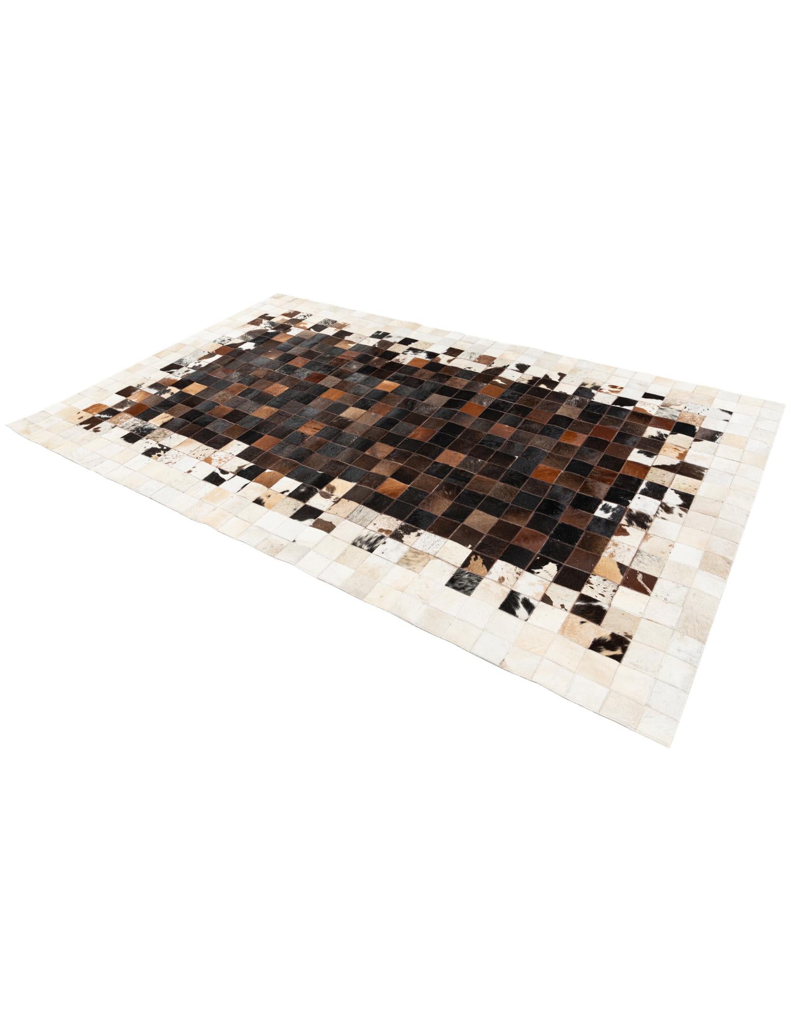 5' x 7' 11 Cowhide Stocks Rug