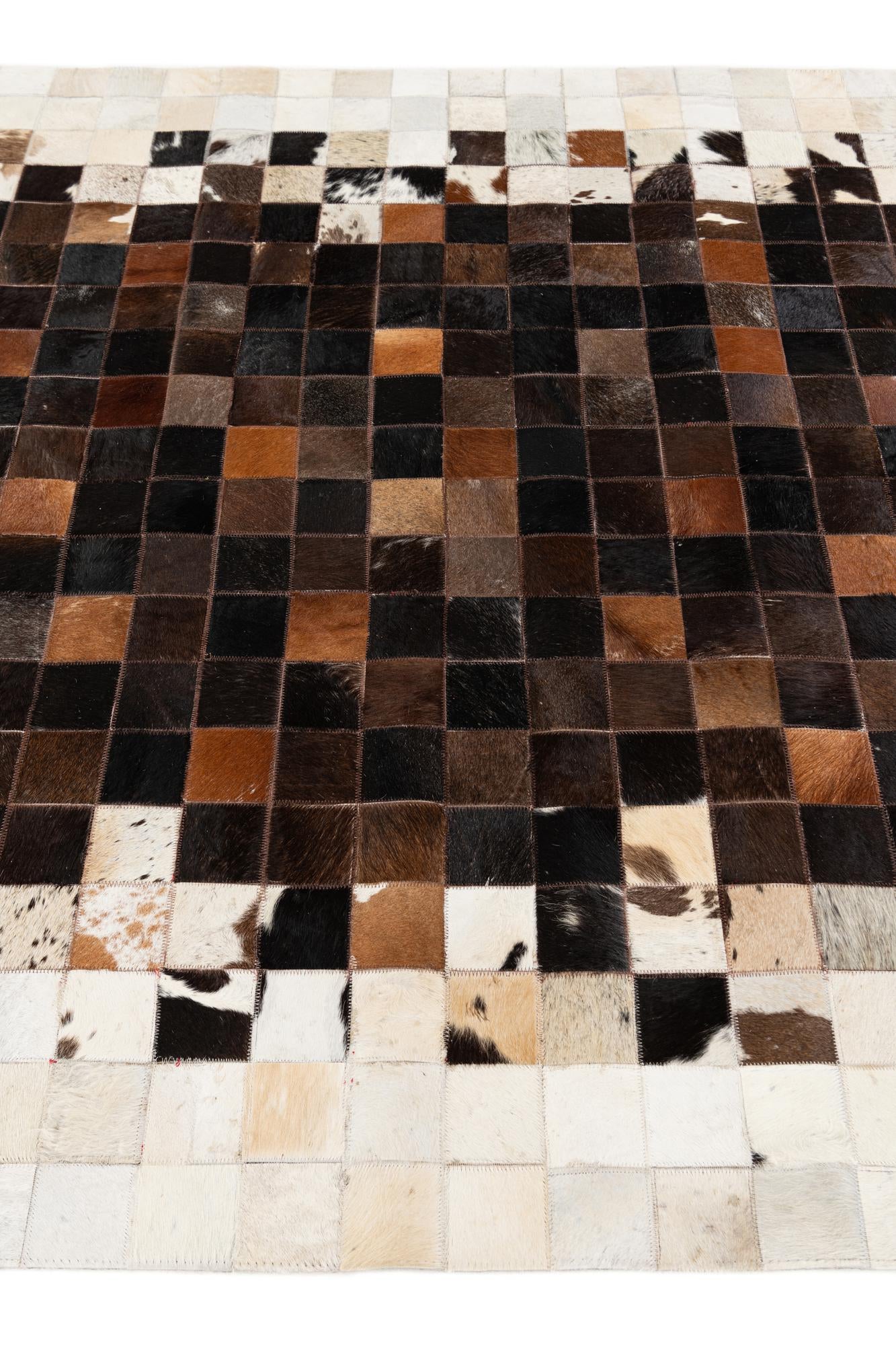 5' x 7' 11 Cowhide Stocks Rug