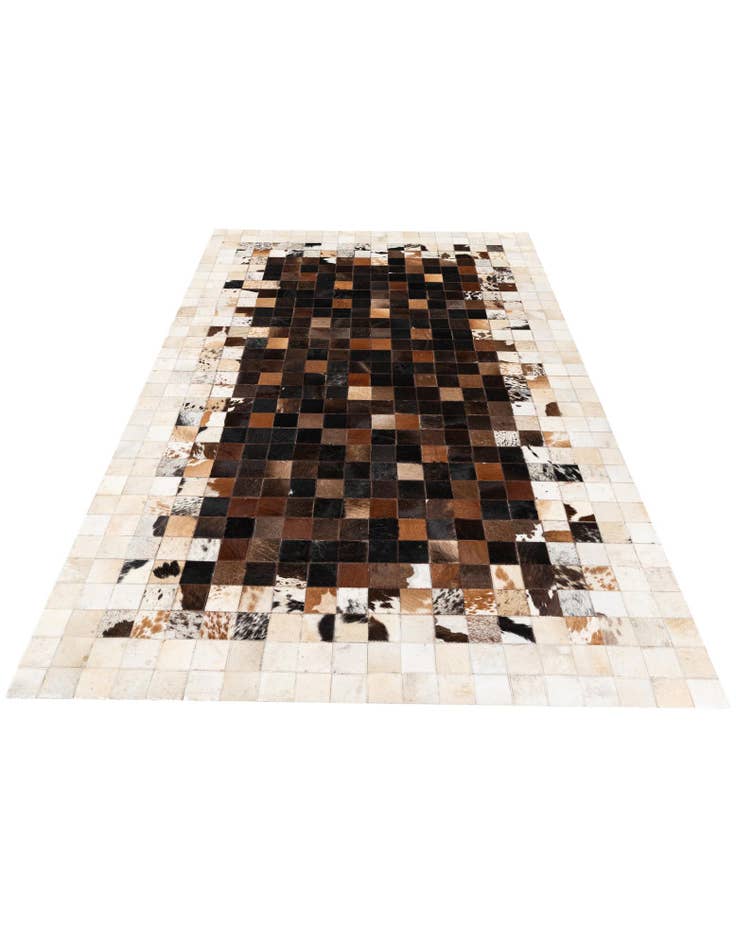 Detail image of 5' x 8' Cowhide Stocks Rug