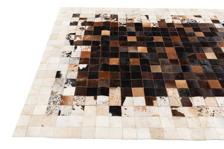 Detail image of 5' x 8' Cowhide Stocks Rug