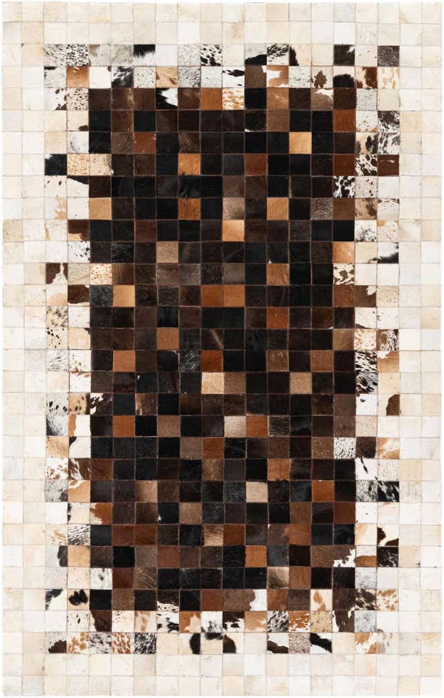 5' x 8' Cowhide Stocks Rug