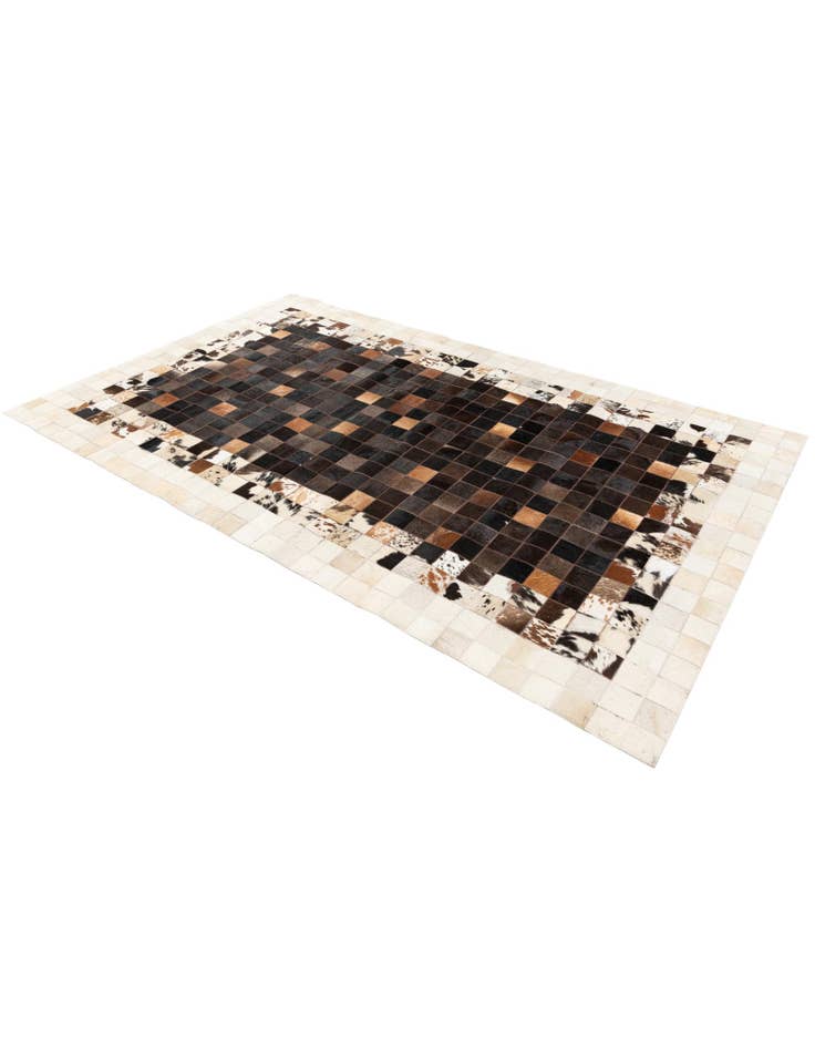 Detail image of 5' x 8' Cowhide Stocks Rug