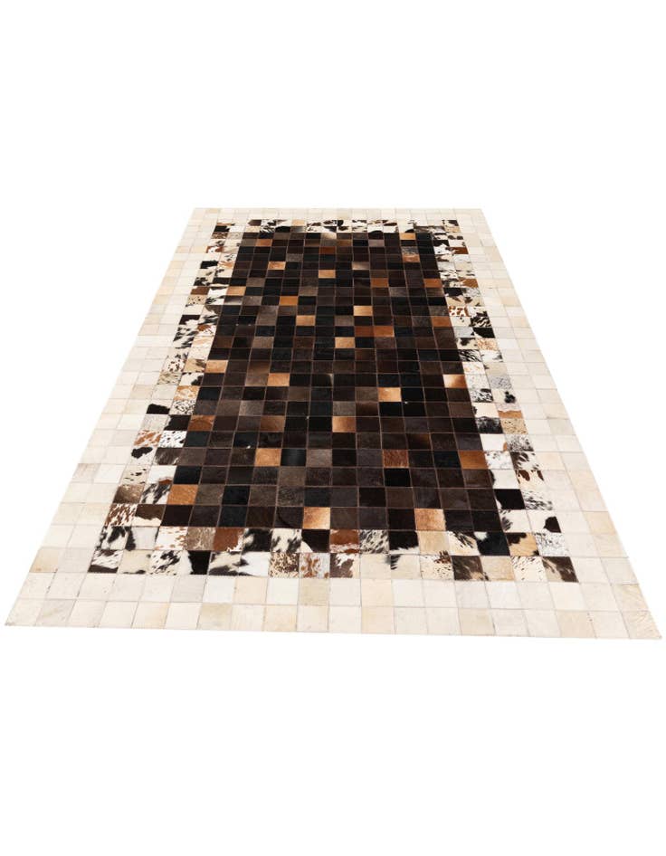 Detail image of 5' x 8' Cowhide Stocks Rug