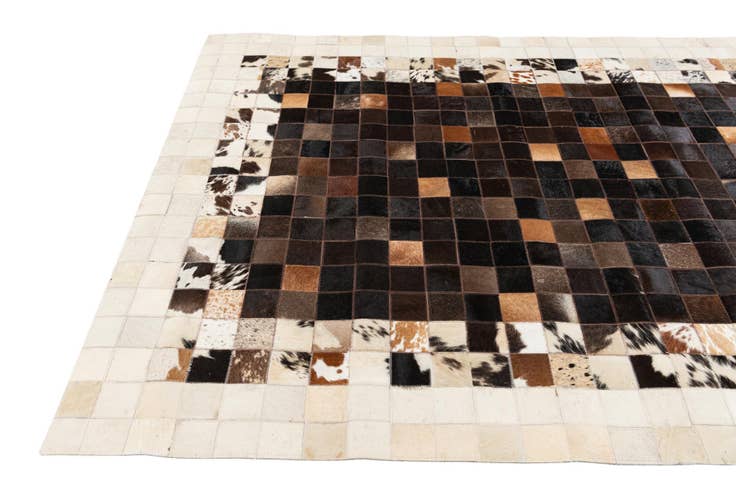 Detail image of 5' x 8' Cowhide Stocks Rug