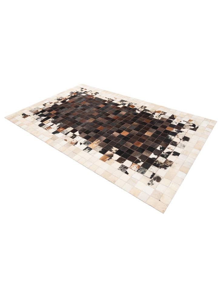 Detail image of 5' x 7' 11 Cowhide Stocks Rug