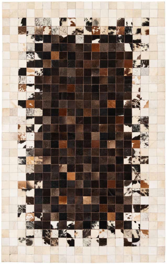 5' x 7' 11 Cowhide Stocks Rug
