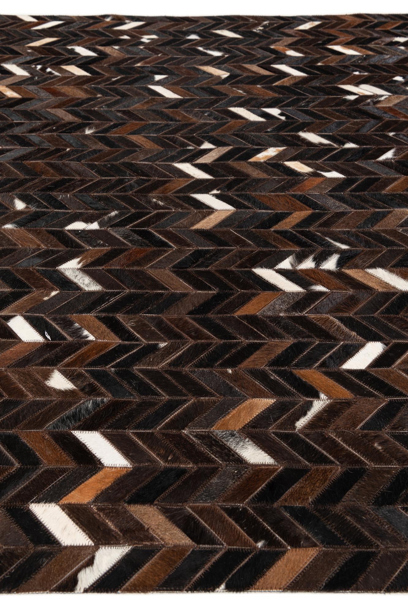 5' x 8' Cowhide Stocks Rug