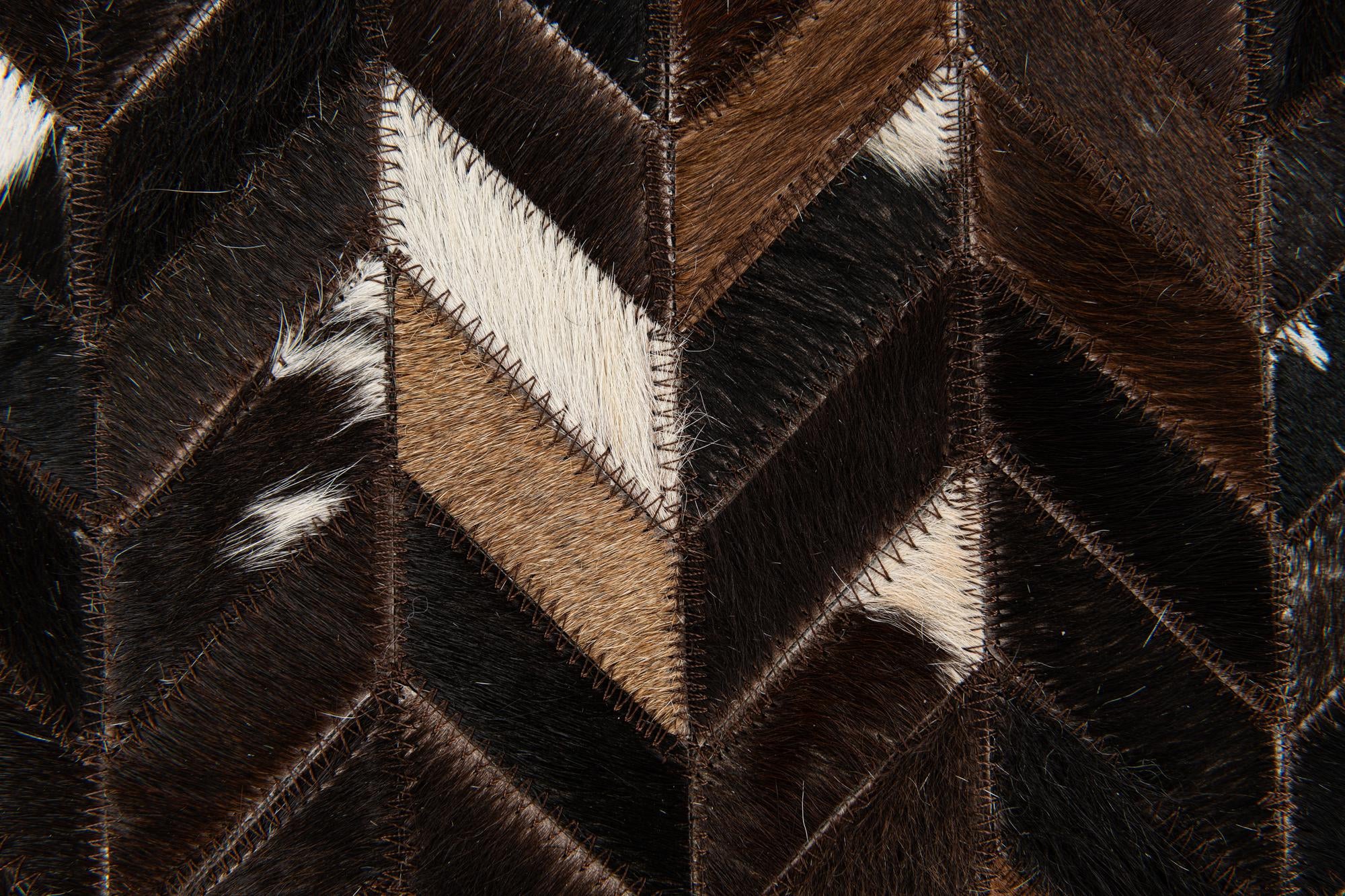 5' x 8' Cowhide Stocks Rug