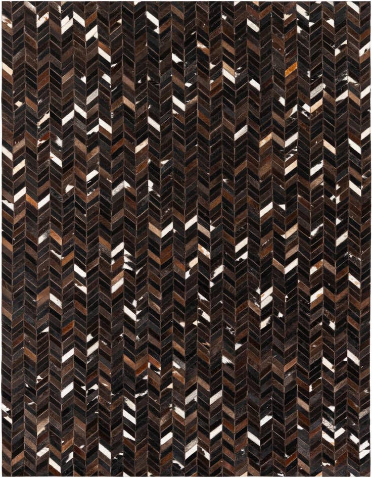 Detail image of 5' x 8' Cowhide Stocks Rug