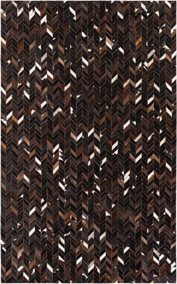 Detail image of 5' x 8' Cowhide Stocks Rug