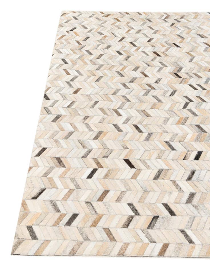 Detail image of 5' 7 x 7' 11 Cowhide Stocks Rug