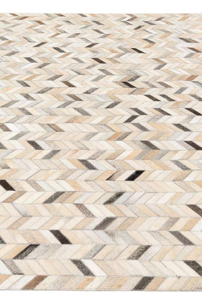 5' 7 x 7' 11 Cowhide Stocks Rug