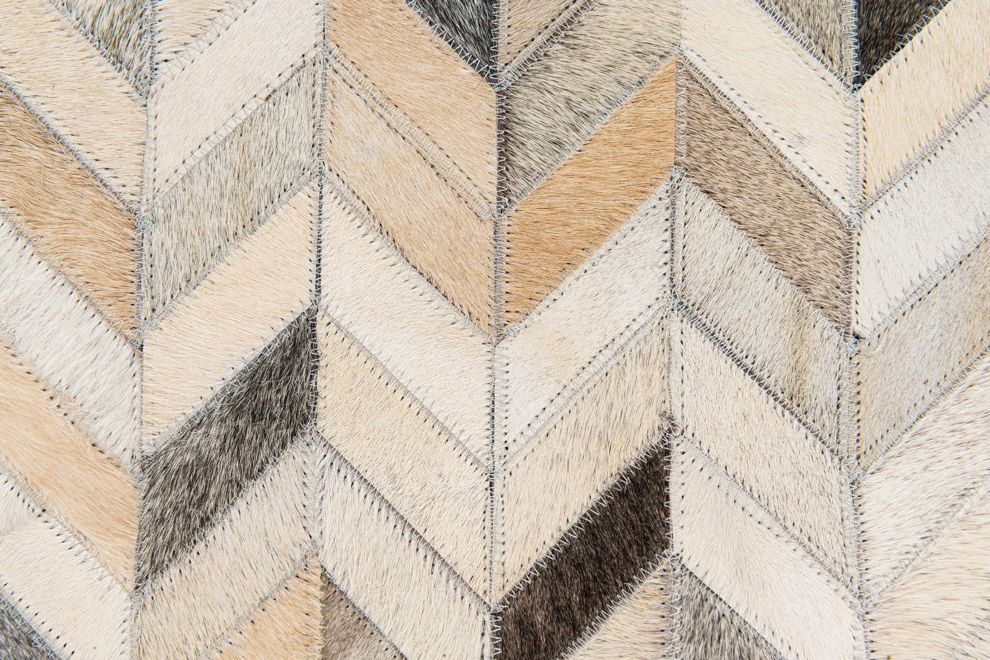 5' 7 x 7' 11 Cowhide Stocks Rug