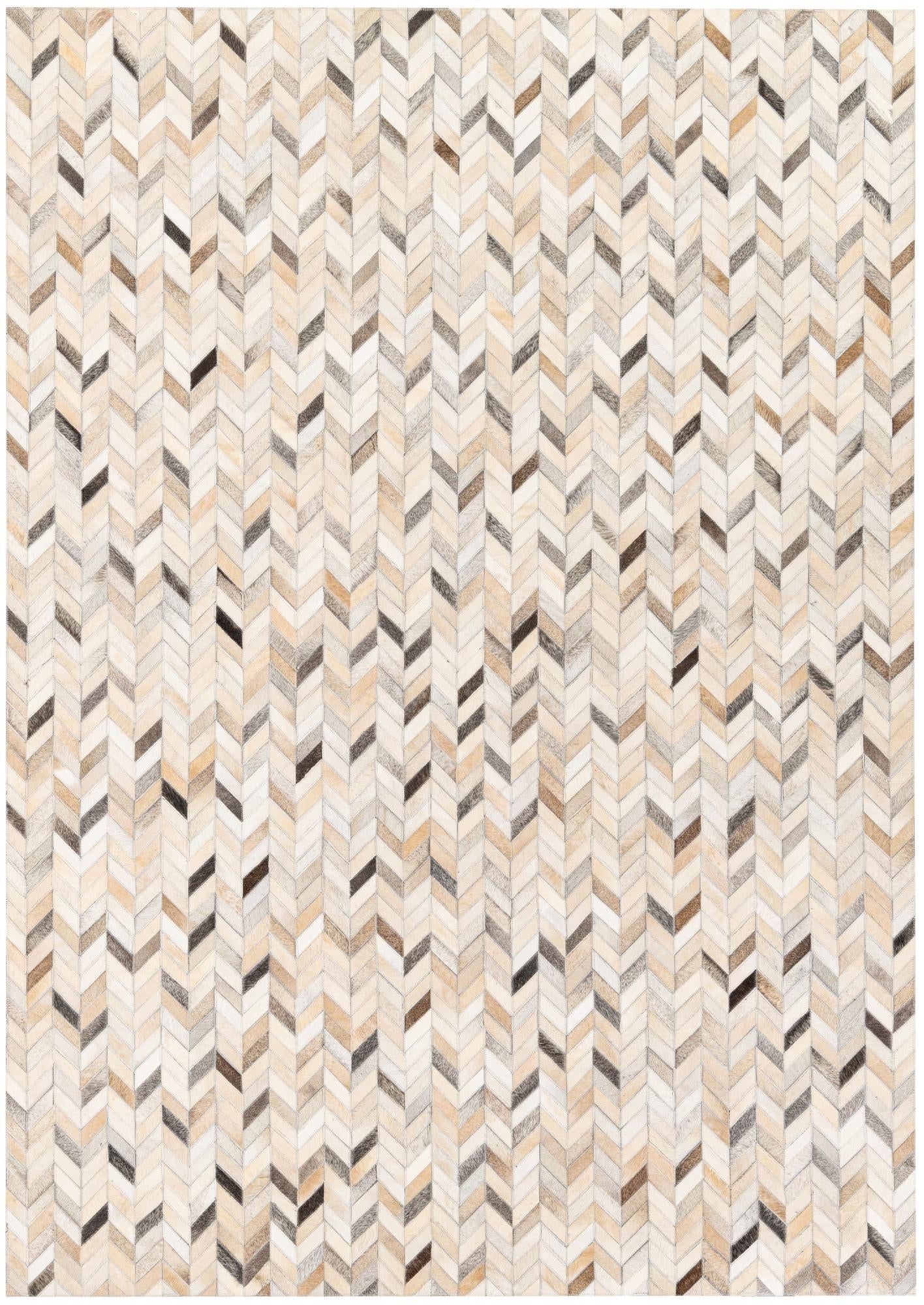 5' 7 x 7' 11 Cowhide Stocks Rug