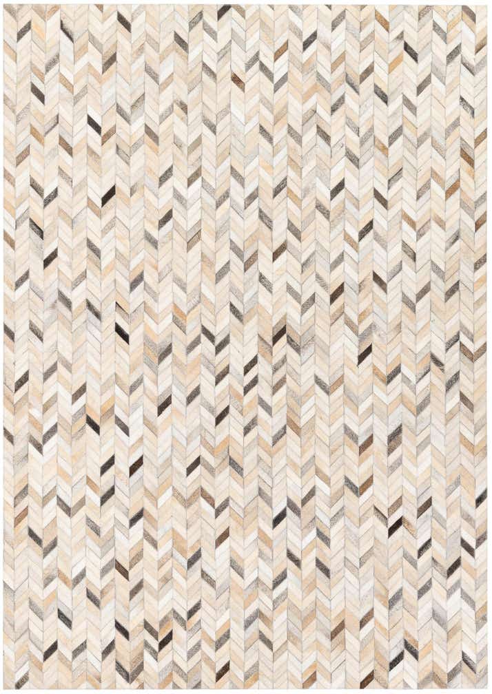5' 7 x 7' 11 Cowhide Stocks Rug