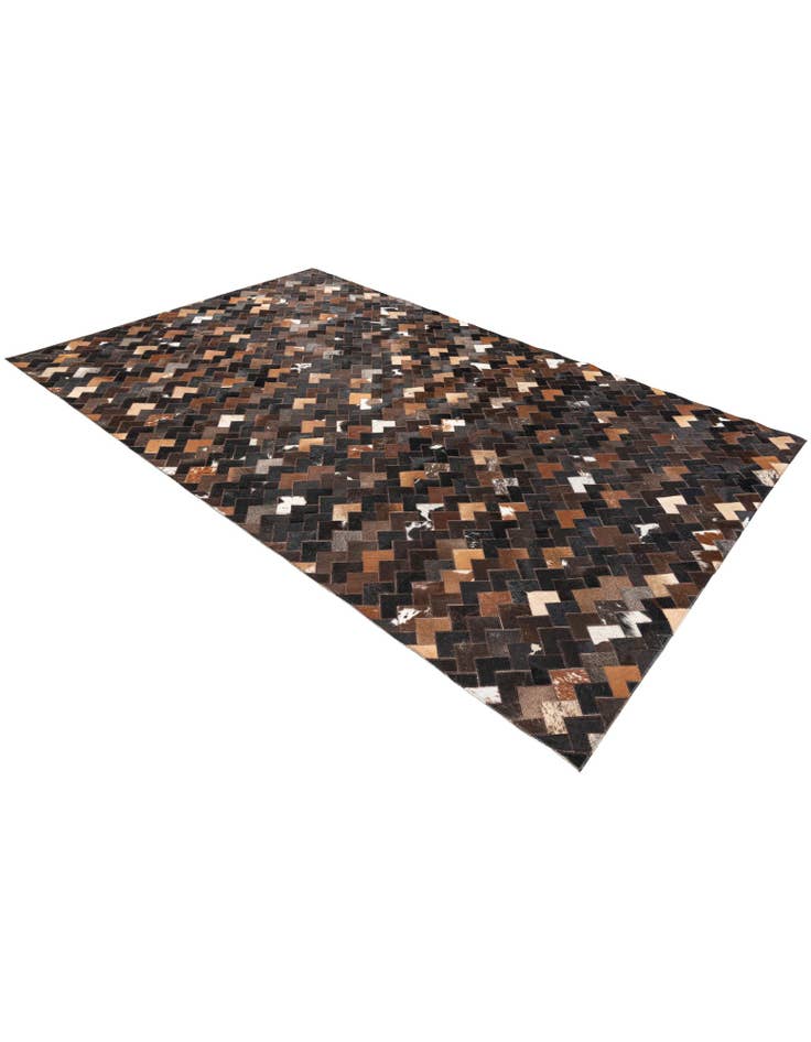 Detail image of 5' x 7' 11 Cowhide Stocks Rug