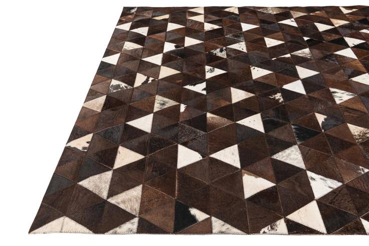 Detail image of 5' x 8' Cowhide Stocks Rug