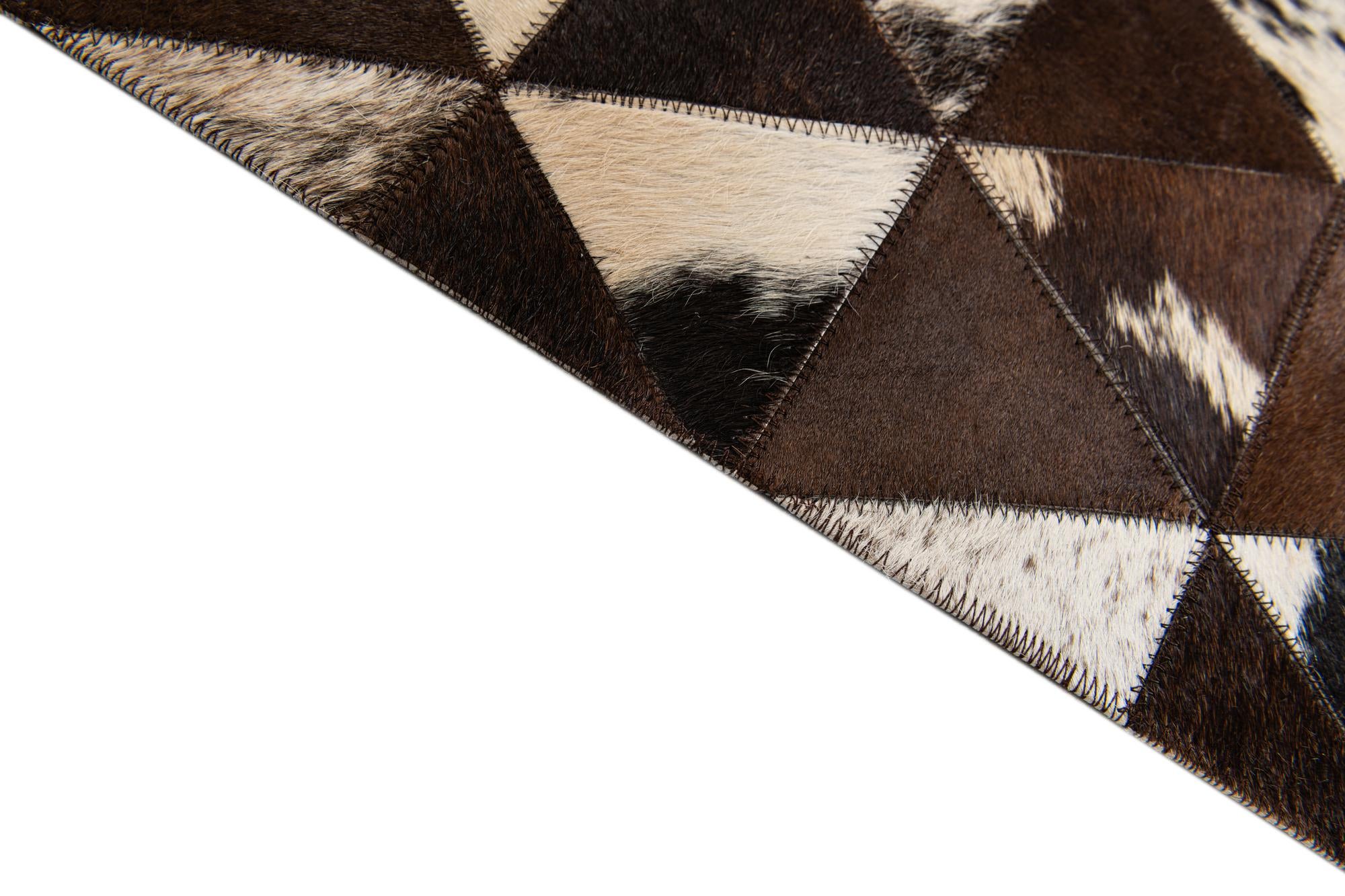 5' x 8' Cowhide Stocks Rug