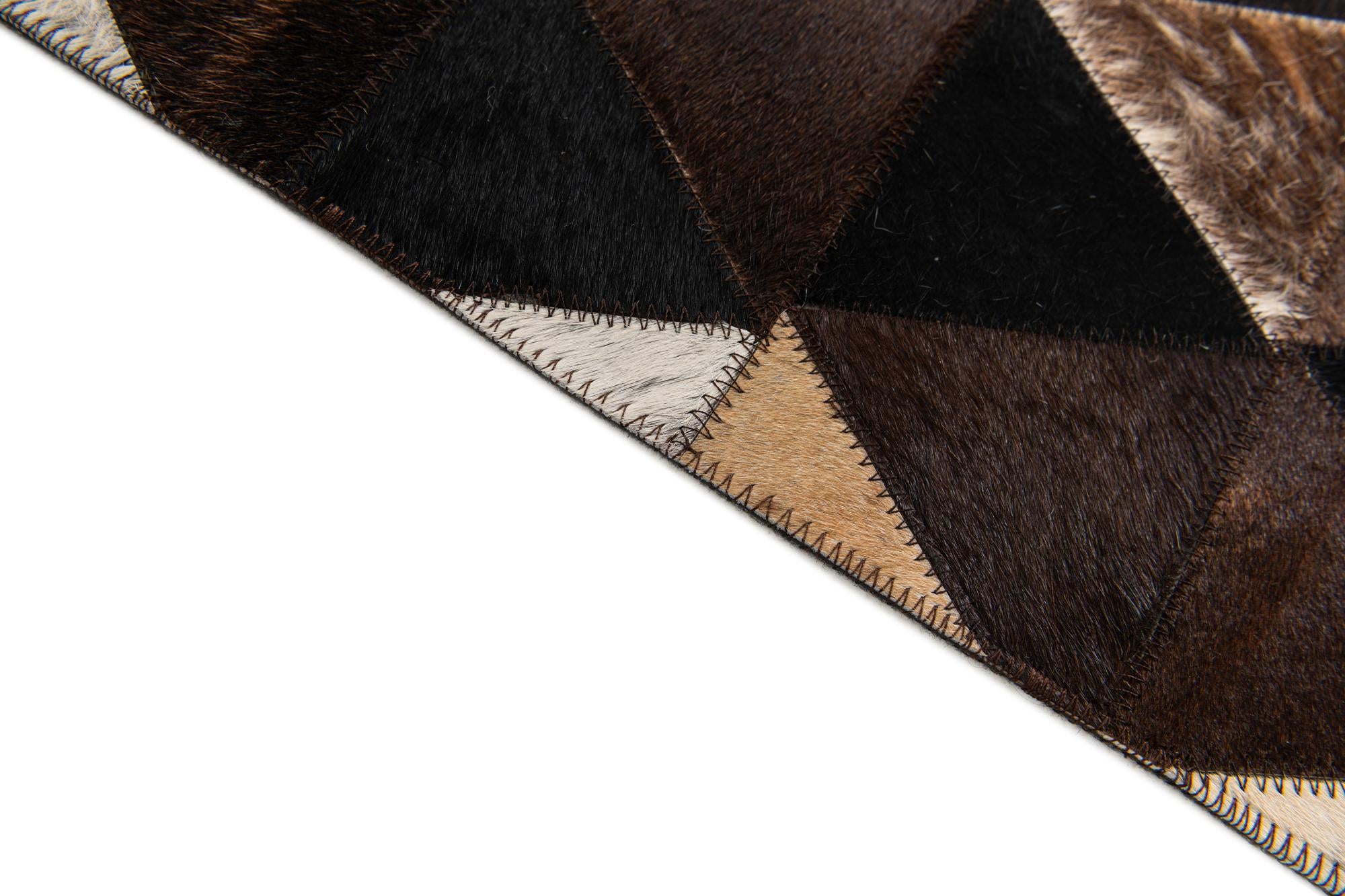 5' x 8' 1 Cowhide Stocks Rug