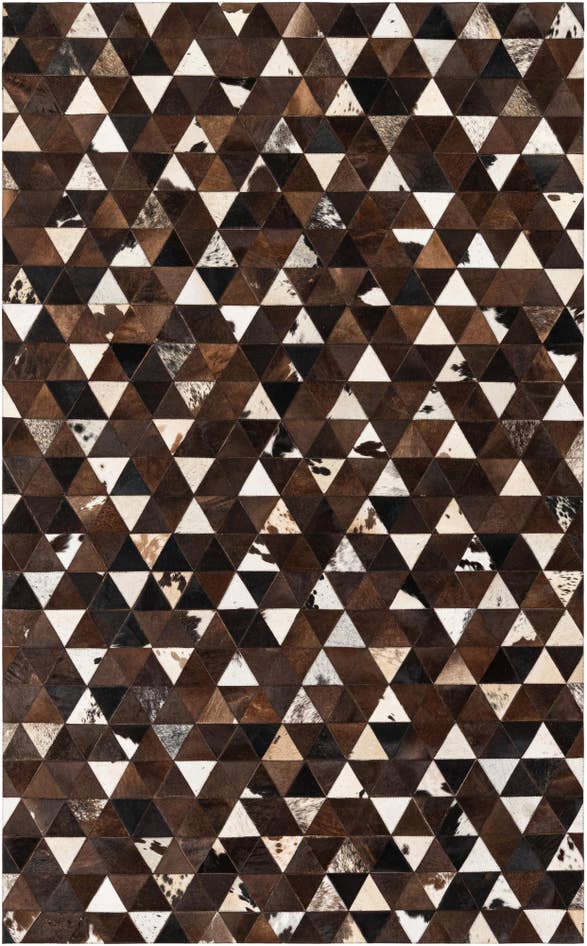 Detail image of 5' x 8' Cowhide Stocks Rug