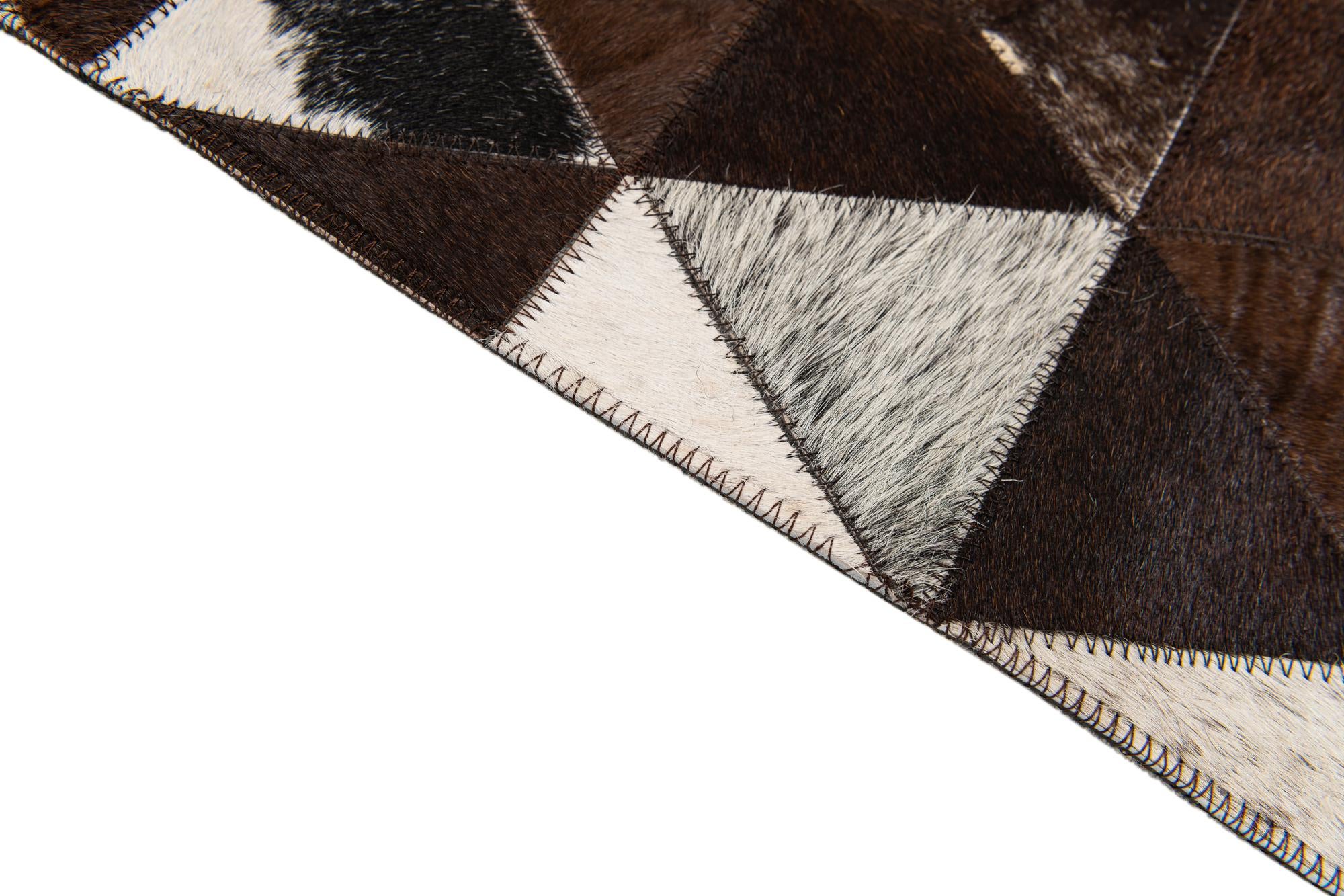 5' x 8' 1 Cowhide Stocks Rug