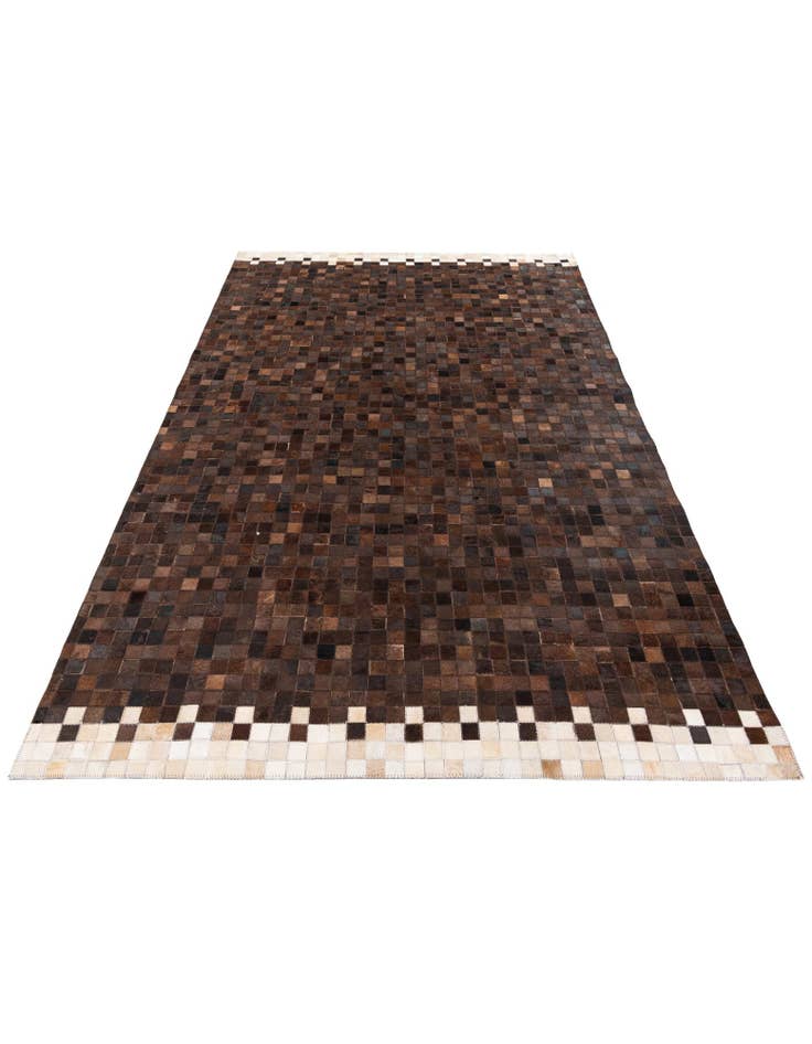 Detail image of 5' x 7' 11 Cowhide Stocks Rug