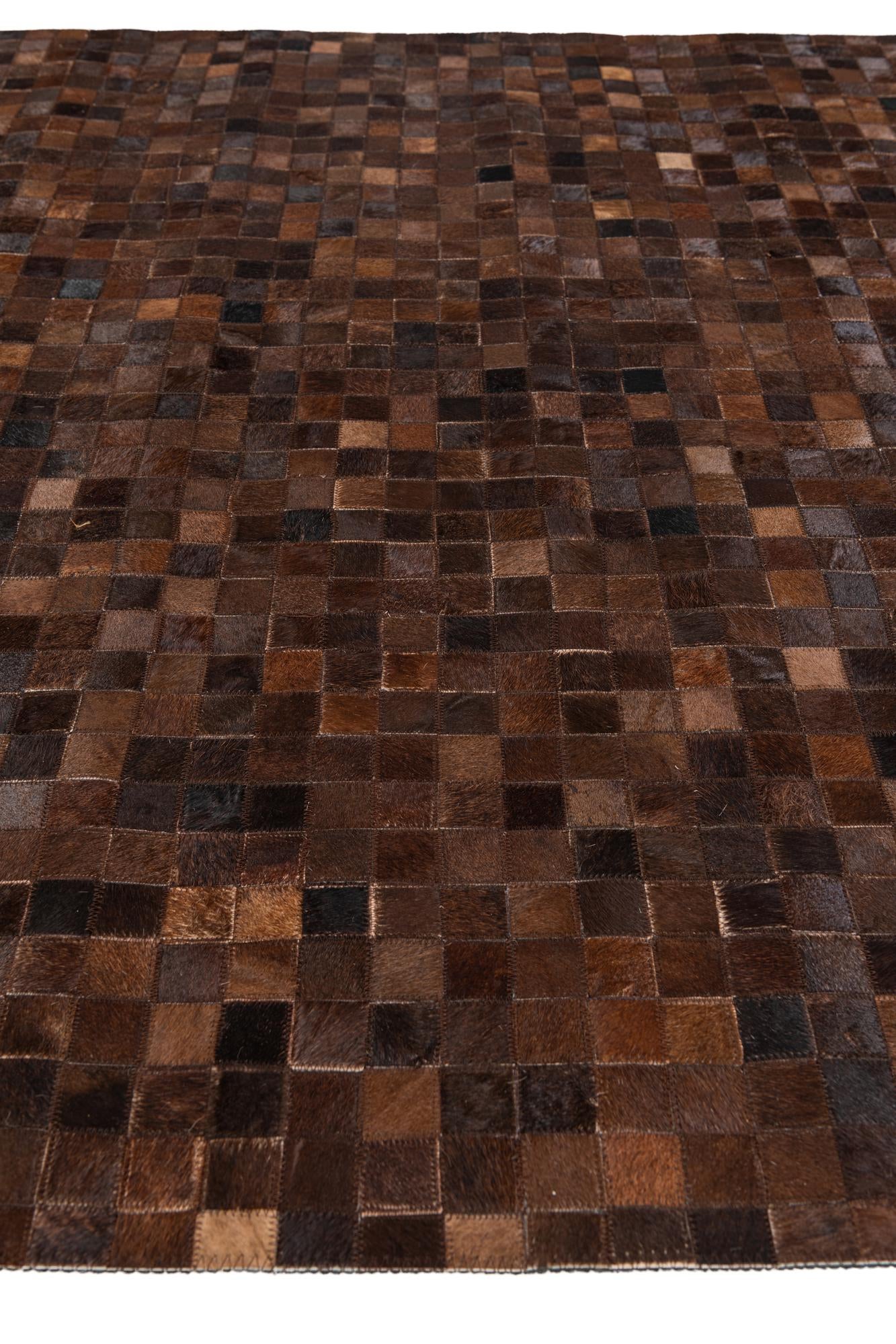 5' x 7' 11 Cowhide Stocks Rug