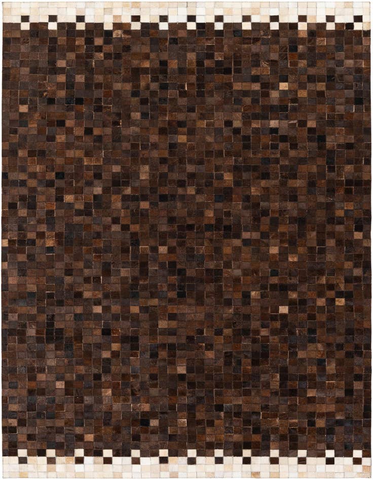 Detail image of 5' x 7' 11 Cowhide Stocks Rug