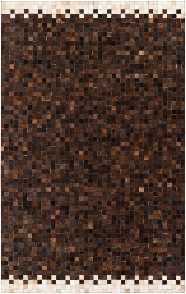 Detail image of 5' x 7' 11 Cowhide Stocks Rug