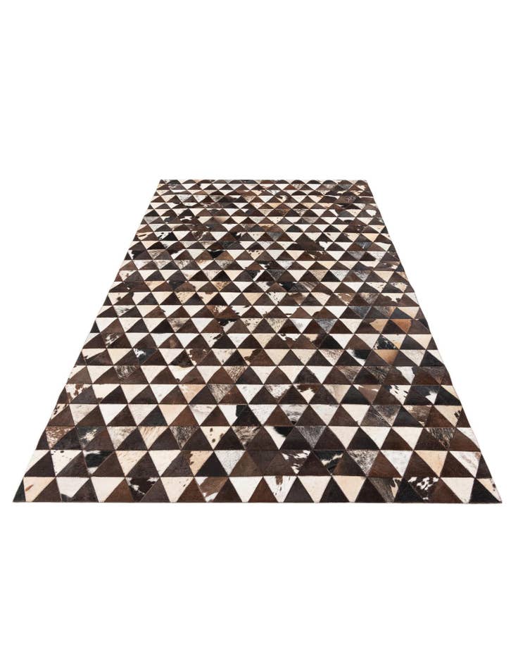 Detail image of 4' 11 x 8' Cowhide Stocks Rug