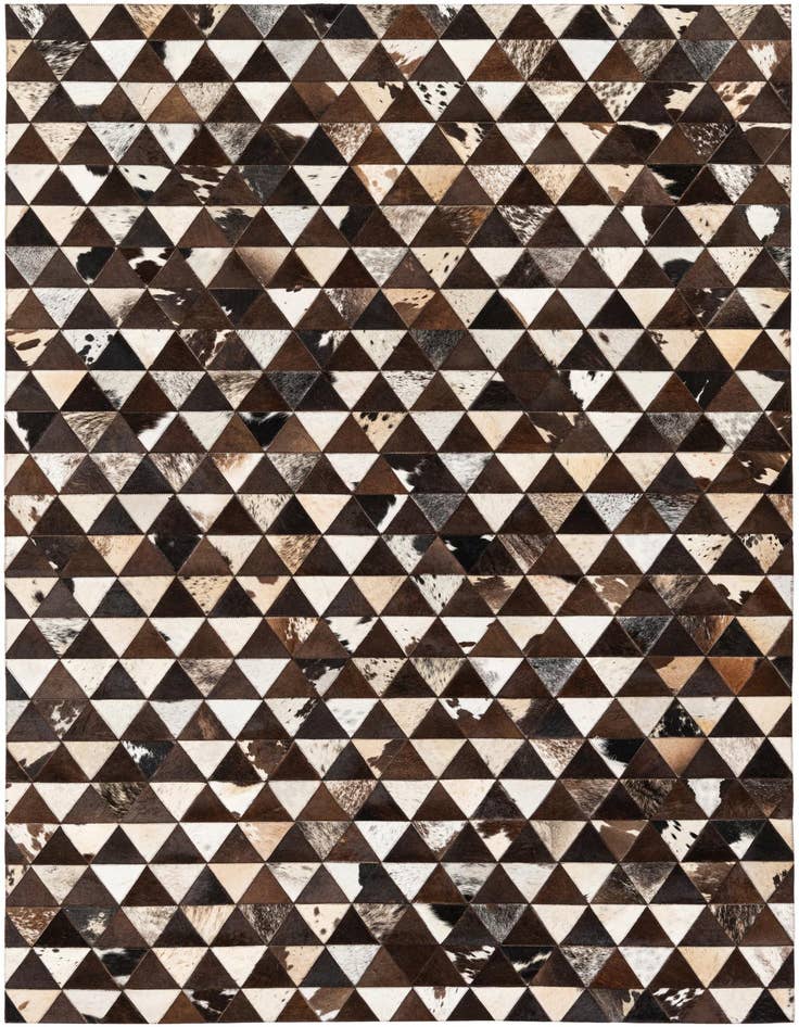 Detail image of 4' 11 x 8' Cowhide Stocks Rug