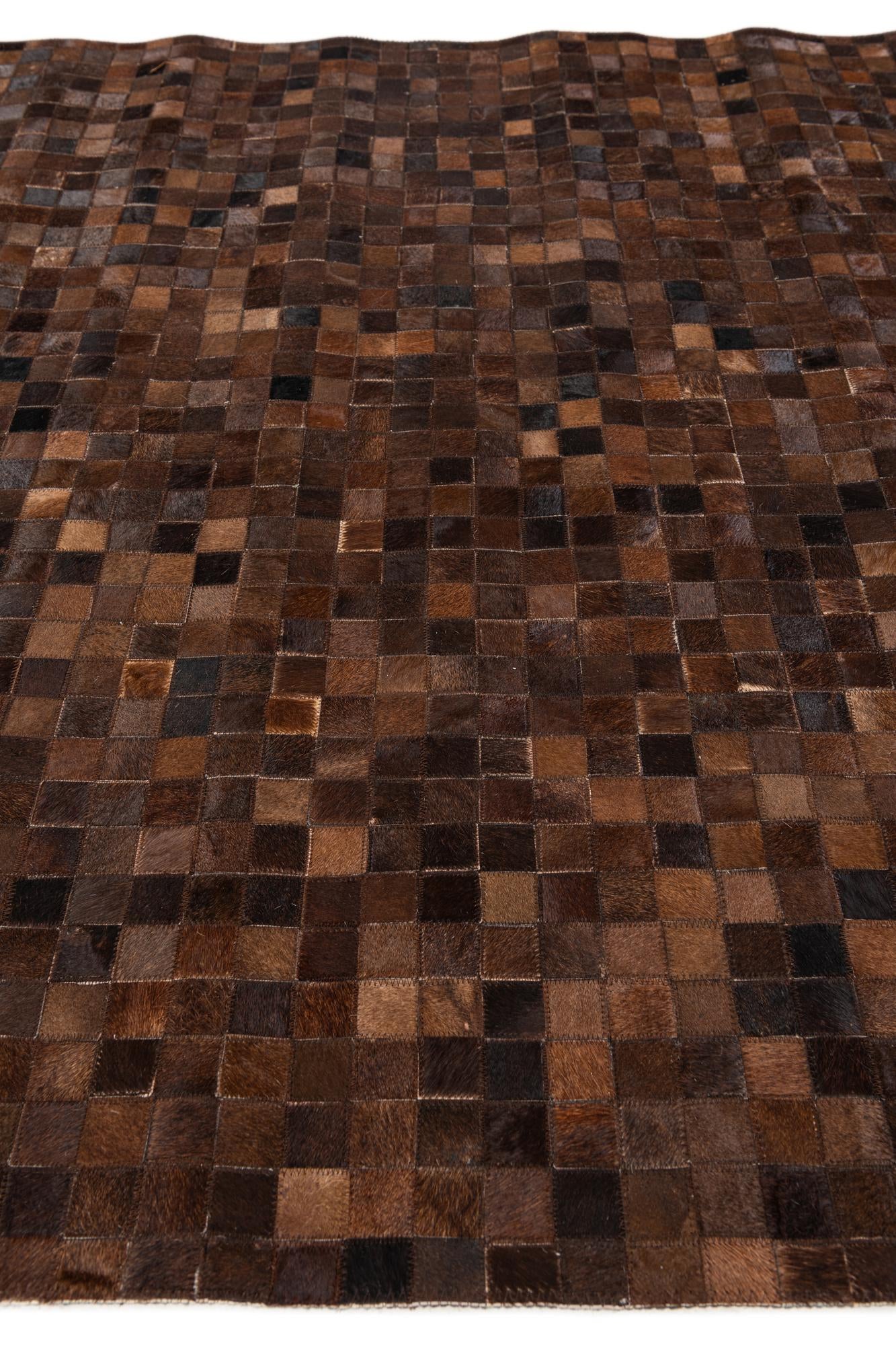 5' 1 x 7' 10 Cowhide Stocks Rug