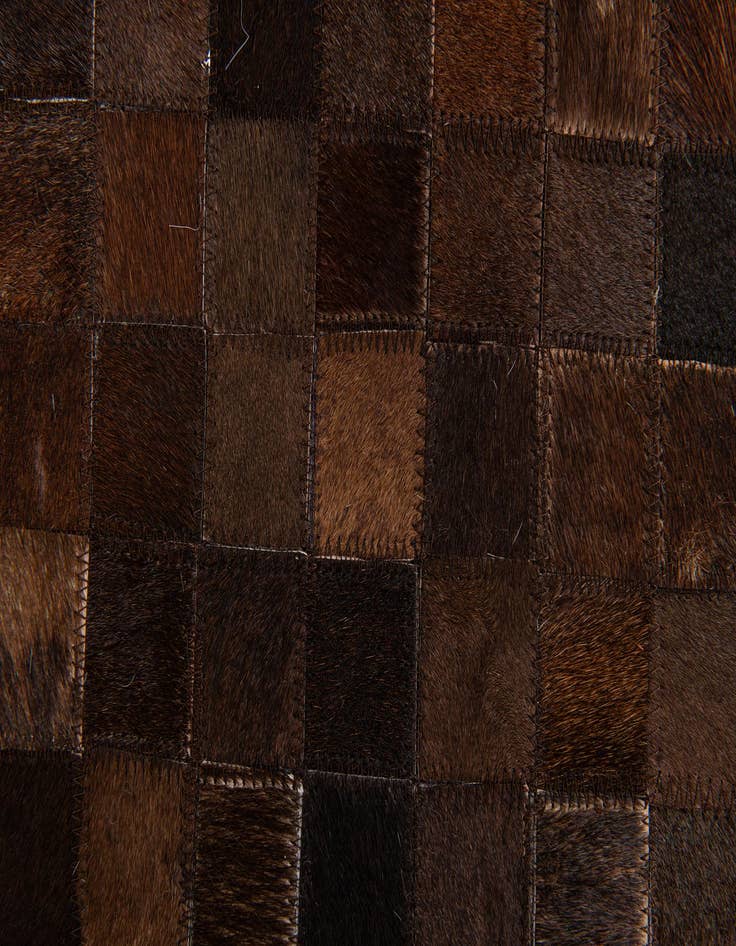 Detail image of 5' 1 x 7' 10 Cowhide Stocks Rug