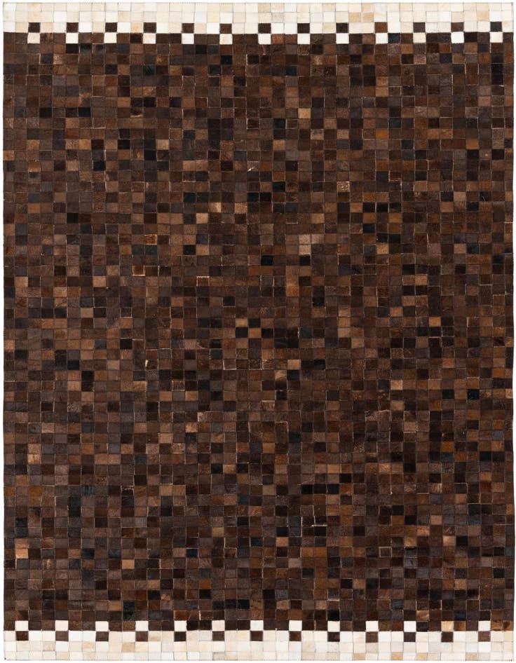 Detail image of 5' 1 x 7' 10 Cowhide Stocks Rug