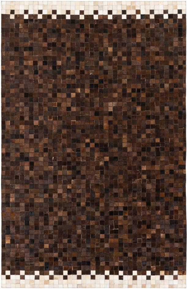 Detail image of 5' 1 x 7' 10 Cowhide Stocks Rug