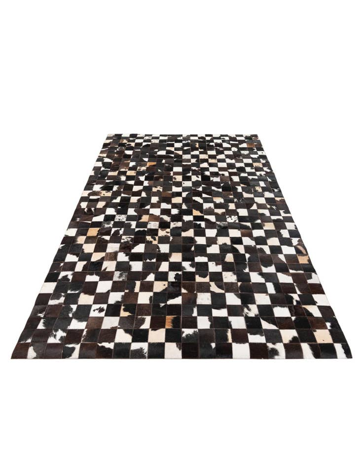Detail image of 5' x 7' 11 Cowhide Stocks Rug