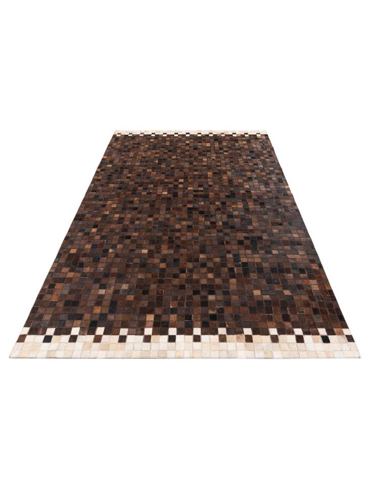Detail image of 5' 1 x 8' Cowhide Stocks Rug