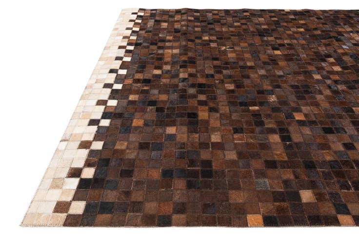 Detail image of 5' 1 x 8' Cowhide Stocks Rug