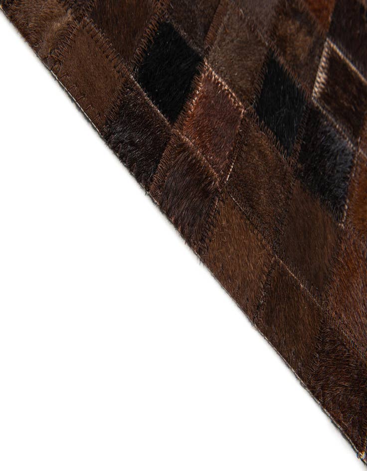 Detail image of 5' 1 x 8' Cowhide Stocks Rug